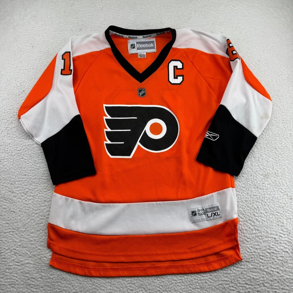 Reebok Philadelphia Flyers Mike Richards #18 Jersey Youth L/XL Orange NHL
